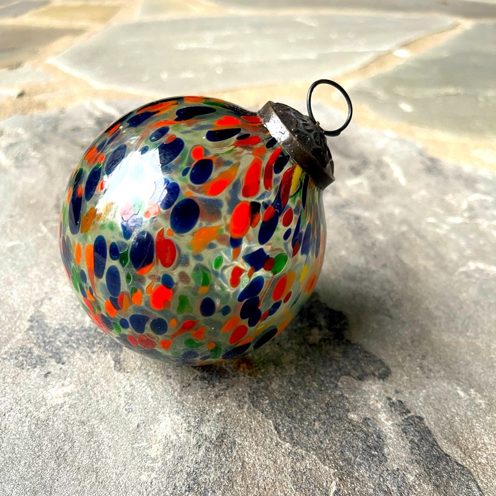New! Terrain-Anna Spiro Confetti Glass Ornament